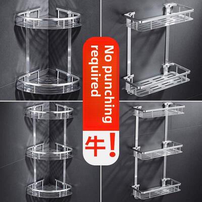 bathroom shelf toilet storage rack no punching wall hanging