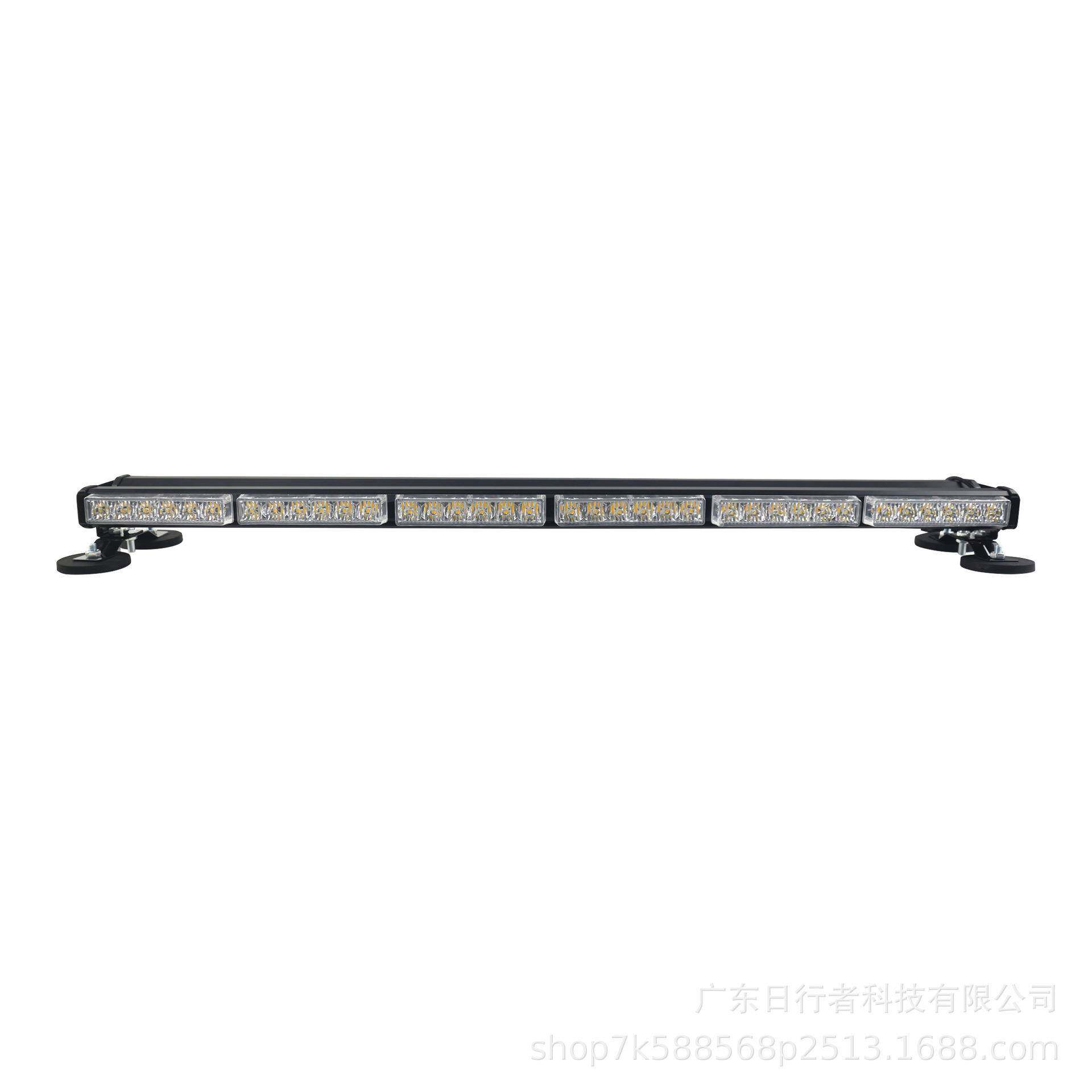 长条爆闪灯6LED6节双面长杠灯带磁铁汽车警示灯汽车工程车LED爆闪