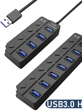 USB 3.0 Power Adapter 4/7 Port Multi USB Splitter Hub USB Hu