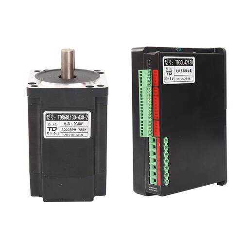 6BL130直流无刷电机大功率无刷速YFG48V220V500转3000转75调10W80