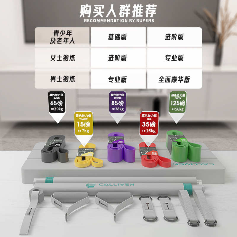 弹力带健身男阻力带力量站训练家用拉力绳弹力绳胸肌器材深蹲