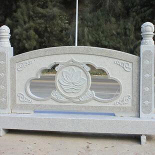 花岗岩石雕栏板汉白玉石雕栏杆寺庙河道石栏杆围栏防护栏
