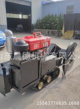 遥控水泥切超割缝机鸿全自动DPO履带切地35马力地单缸切机