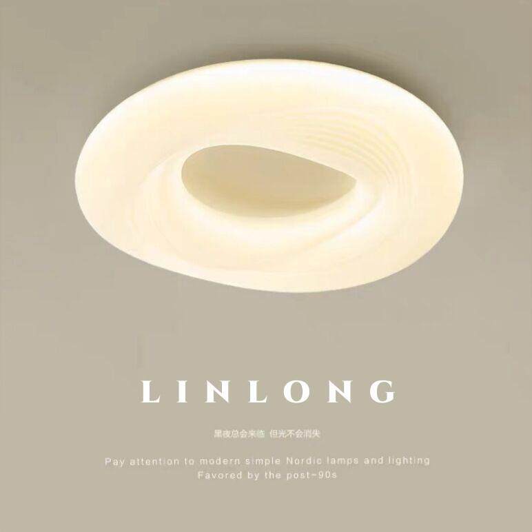 现代简约奶油风客厅餐厅led吊灯北欧儿童房主卧室书房温馨吸顶灯
