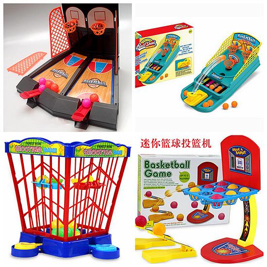儿童 迷你双人投篮游戏机 儿童 亲子互动鸟笼 手指投球桌面游戏
