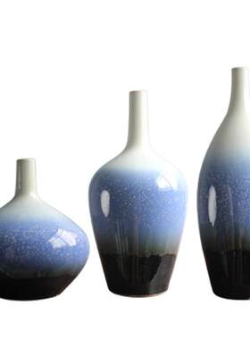 现代简约落地客厅创意插花摆件家居装饰品陶瓷干花花瓶花艺摆设