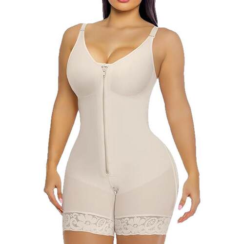 Adjustable shapewear bag, chest zipper, bottom crotch,
