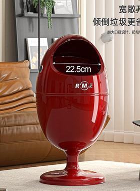 客7769厅垃圾桶轻奢家用高大颜值容翻盖高档卧室厨房移量动带轮垃