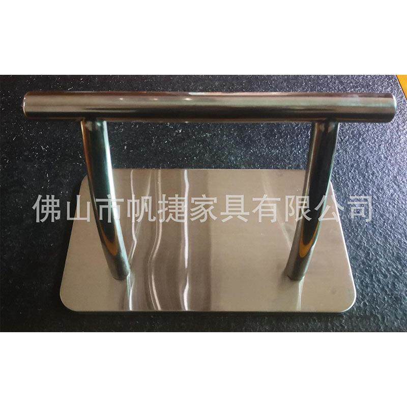 帆捷美业直销美发椅配件不锈钢落地脚踏分体发廊美发可旋转
