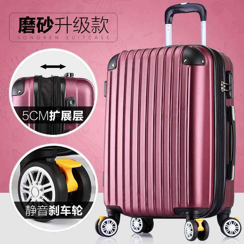 高档行箱女拉杆箱向轮旅行箱韩包硬箱男26万学生密码箱02寸24皮李