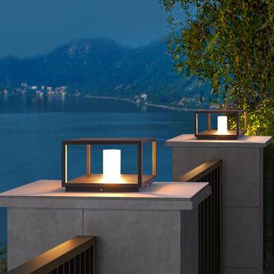 柱头灯太阳能户外灯防水围墙灯C3023门庭灯墅大门灯院柱子别灯室