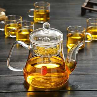 厂家批发玻璃茶壶高硼硅材质蒸煮茶壶大容量能量壶电陶炉花草茶壶