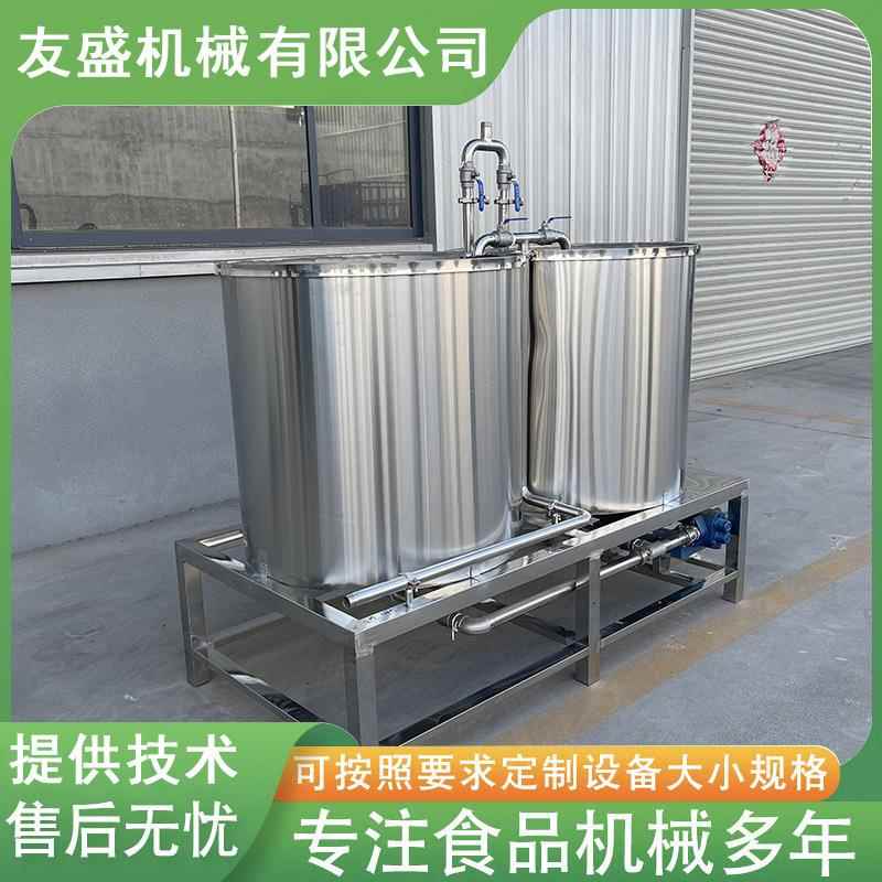 商用大型双连不锈钢煮浆机 豆浆加热两连三连煮浆设备 自动上浆