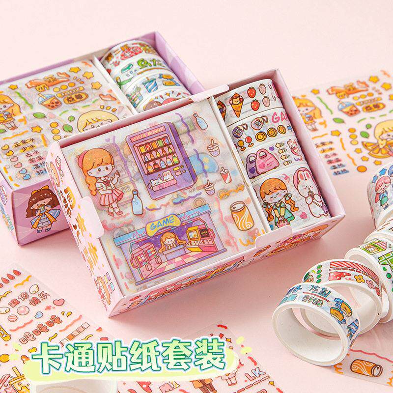 waterproof asthetic stickers sticker set 日韩可爱贴纸樱花