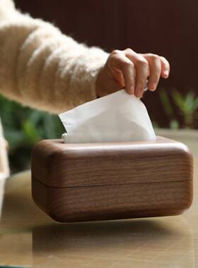 厂家直销黑胡桃意家用抽屉式纸巾盒简携约酒店创民便式抽CY-011纸