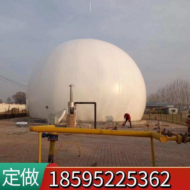 独立式双膜储气柜软体PVDF沼气储气柜球型柔性储气柜厂家