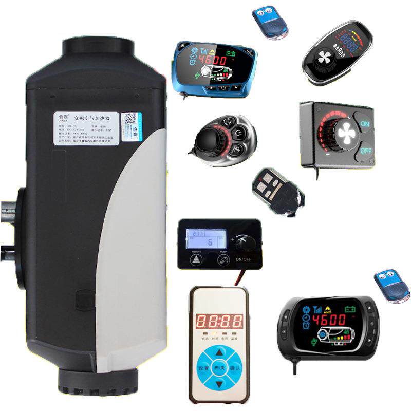中英文12V24V恒温货车驻车加热器柴油暖风机电动汽车空气加热取暖