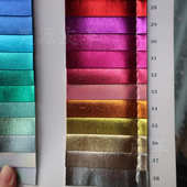 T287弹力贴膜金属色羊纹pu皮革软手感箱包手袋服装 鞋 帽仿皮面料