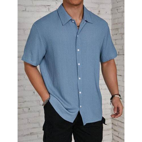 K 56627 Slim short-sleeve button shirt 时尚休闲系扣衬衫