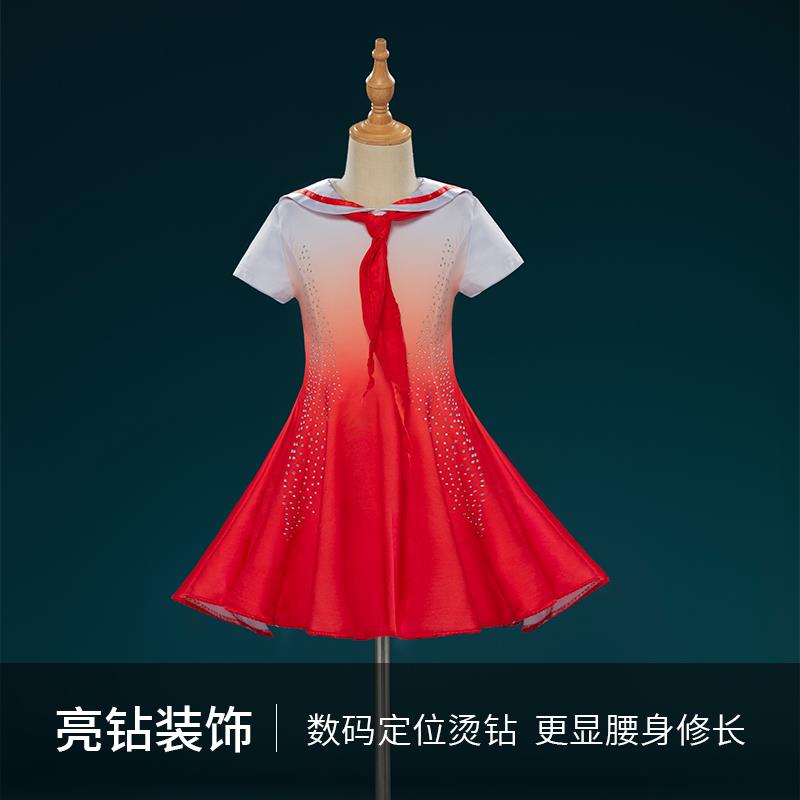 儿童少OYZ先队员学演出服中小生红巾歌朗诵红唱领六一大合舞蹈表