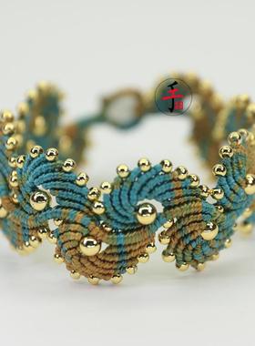 千里江山仙女手绳手工编织diy材料包本命年红绳自编情侣礼物手环