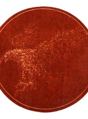 正品stvalentin新轻奢新中式红色圆形地毯年/茶客厅几卧室e电脑椅