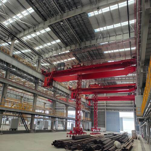 L定H型双梁桥式重起机 车间吊行装设备货物QD型双梁航吊 运NTN稳