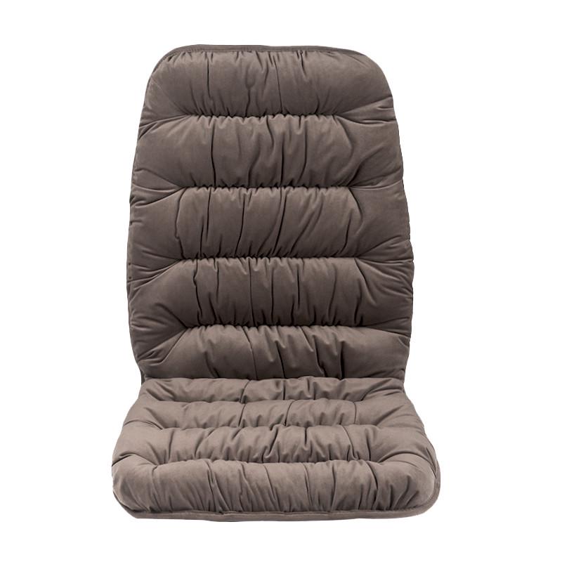 M^坐垫靠垫一体秋冬季短毛绒保暖加厚防滑办公室椅子垫学生宿舍座