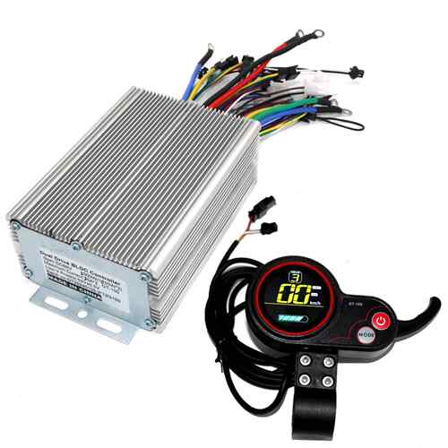 济南舜翼双驱动48/72V2000W无刷直流正弦波控制器配GT-100显示器