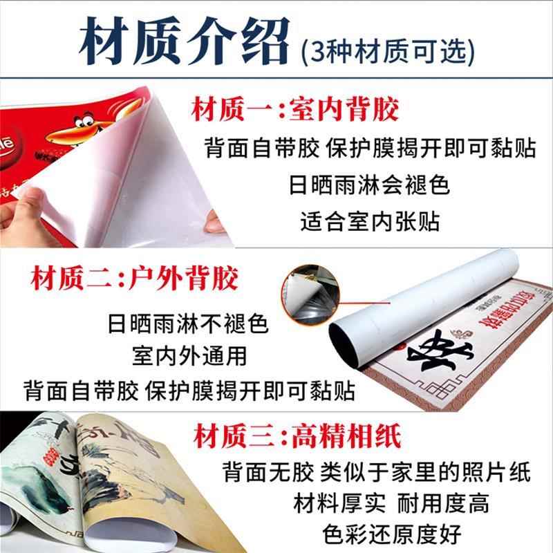 理发店装饰画发廊自粘海报美发店复古墙贴男女个性发型图定制包邮