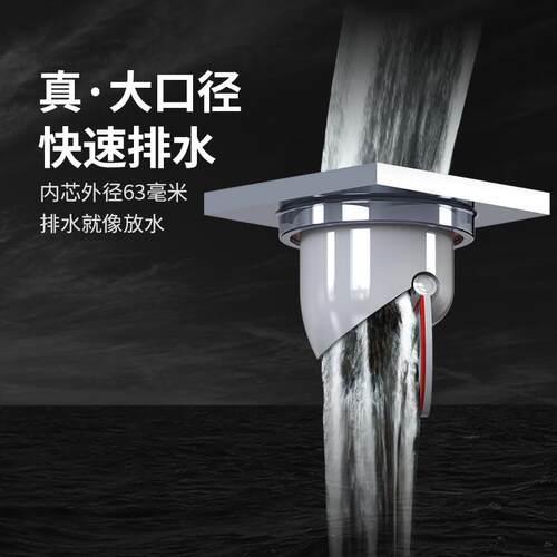 新款直销洗衣机地漏两用全铜卫生级大排量管径卫生间防返泡沫防臭