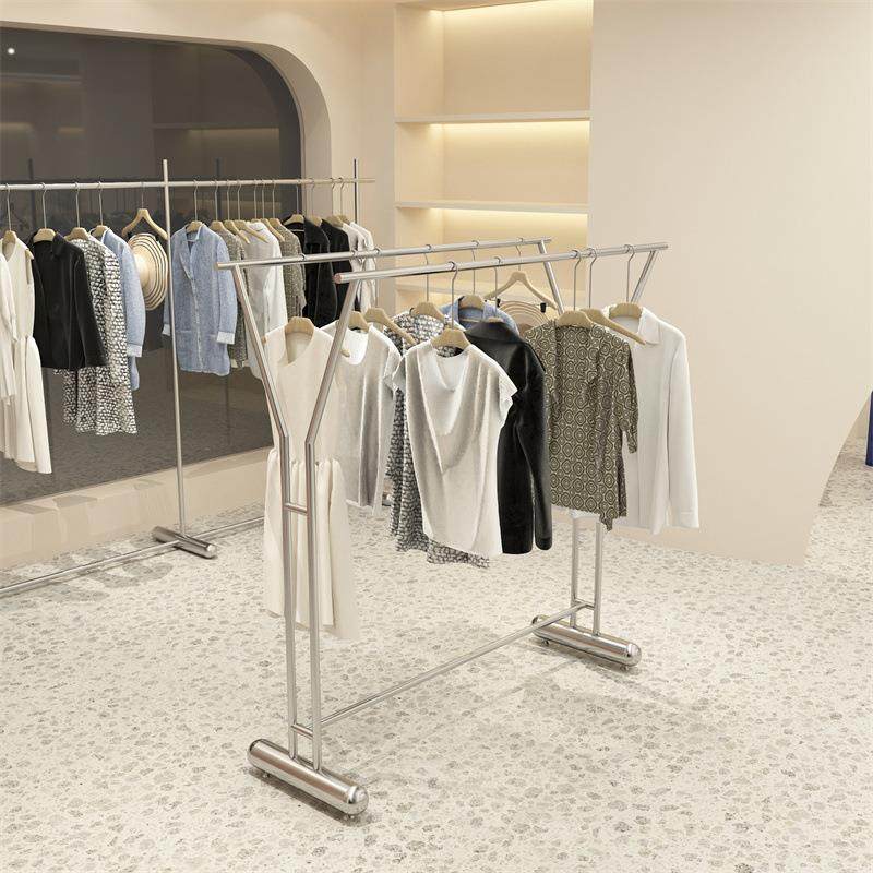 服装店展示架不锈钢拉丝中岛架双层高低挂衣架男女装货架陈列道具,农用物资,其他肥料,淘宝优惠券,粉丝福利购,淘宝优惠卷
