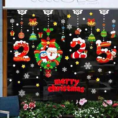 Christmas Window Stickers Christmas Wall Sticker Kids Room W