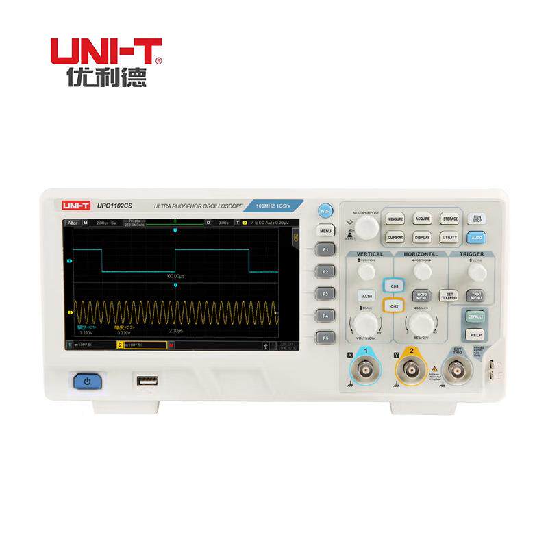 优利德UPO1102CS/UPO1202CS数字存储示波器200M带宽双通道示波器