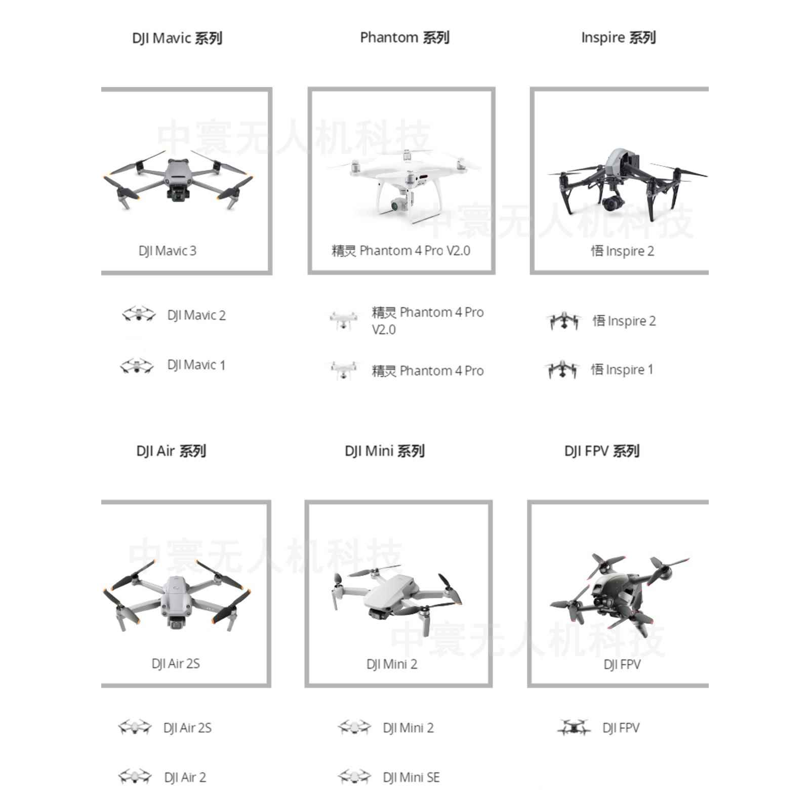 DJI大疆无人机维修寄修御2AIR2Smini3精灵4RTK炸机进水无图传电池