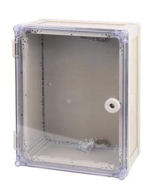 VC配电箱室外水盒防电P源箱工SLW程塑料箱门透明带中防腐耐酸碱基