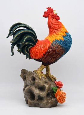 宏达 创意彩绘工艺品 金鸡报喜 铜公鸡家居礼品生肖摆件