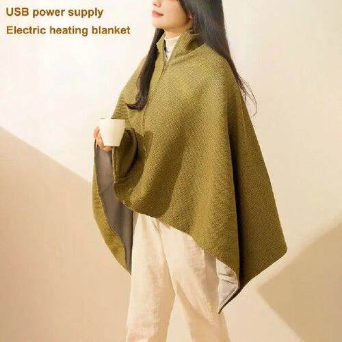 Wearable Heating Electric Blanket Shawl 3 Heating Levels