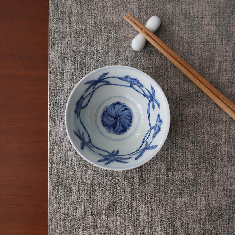 山水一间景德镇青花瓷碗十二宫碗米饭碗糖水碗家用中式餐具