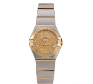 公价35100 欧米茄星座钻石女士手表123.20.24.60.58.001 9.8新