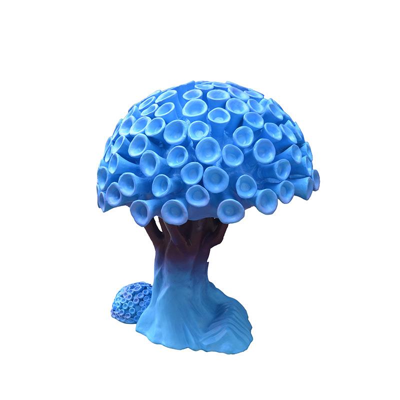 玻璃钢珊瑚树雕塑海洋主题水景游乐园景观雕塑海洋动植物美陈摆件