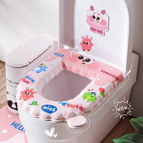Thick Waterproof Toilet Seat Cover No-Wash Cushion All-Seaso