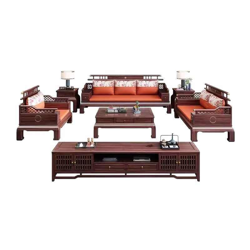 家用乌古典实木沙发金木客厅中式沙发实木轻家具奢中式别墅家具新,住宅家具,实木沙发,淘宝优惠券,粉丝福利购,淘宝优惠卷