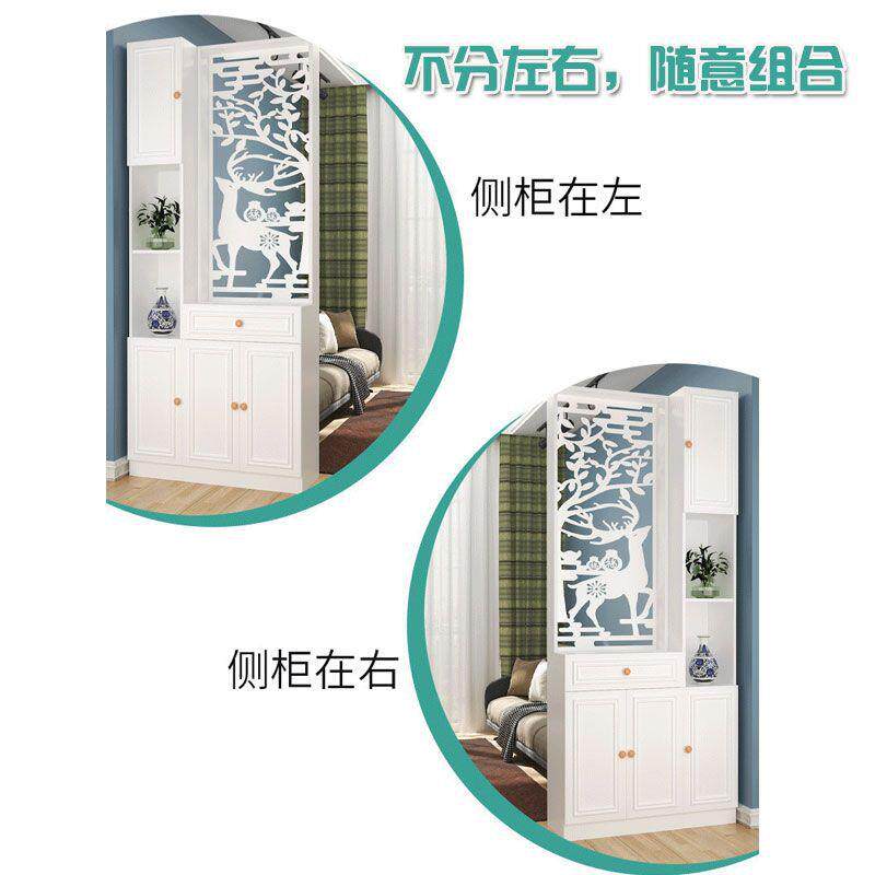 酒柜间厅柜进门玄关柜简约北欧屏风隔断入户隔断小户型装饰柜双面