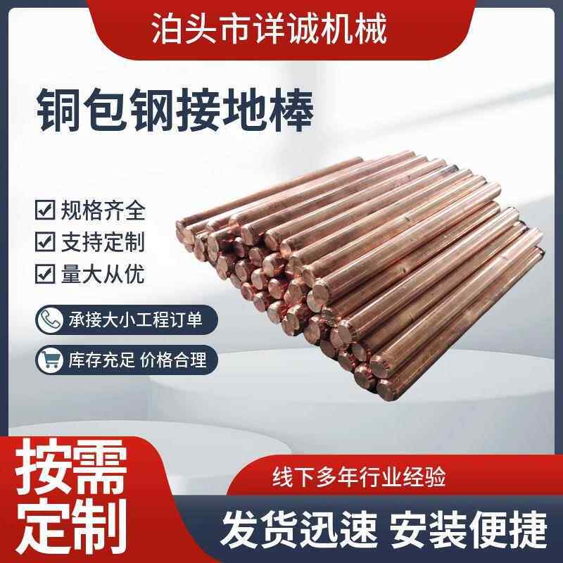 铜直包钢静棒防雷垂接地桩DGD铜覆钢接地极防接地针镀铜接电地极