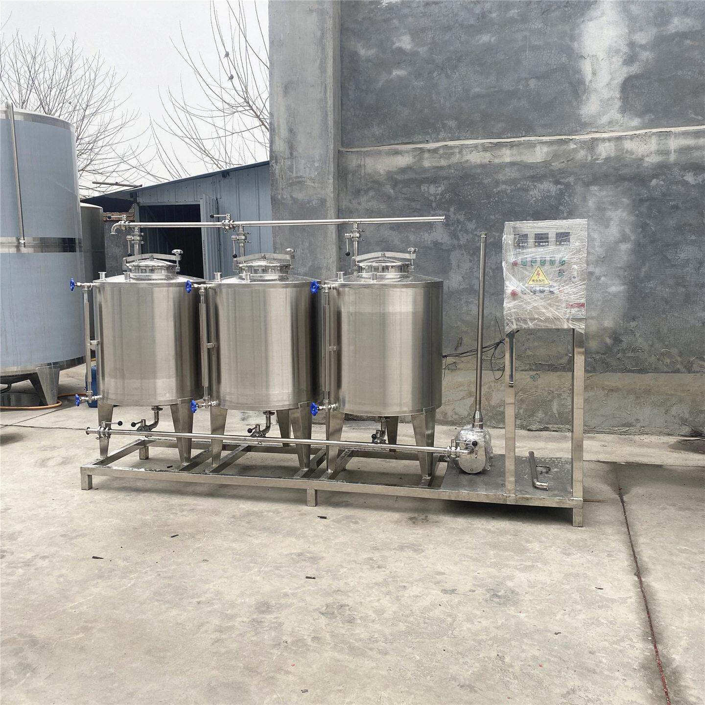 乳品果汁清洗设备全自动食品级CIP清洗机分体式cip清洗机器