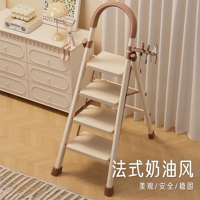 梯子家用加厚伸缩多功能梯小型轻便楼梯两用室内专用可折叠人字梯