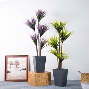 仿真植物洋铁树绿铁绿植带盆盆栽室内装饰假树仿真造景树真