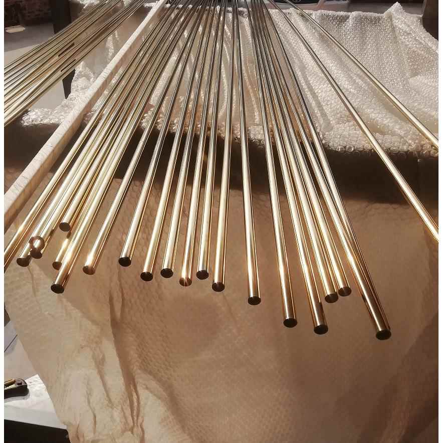 直径810121619252832不锈钢光面钛金圆管40*40黑钛方管