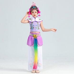 高档粉墨花旦出演服儿童俏小京剧颂戏服梨花赤伶舞蹈服心有翎表演
